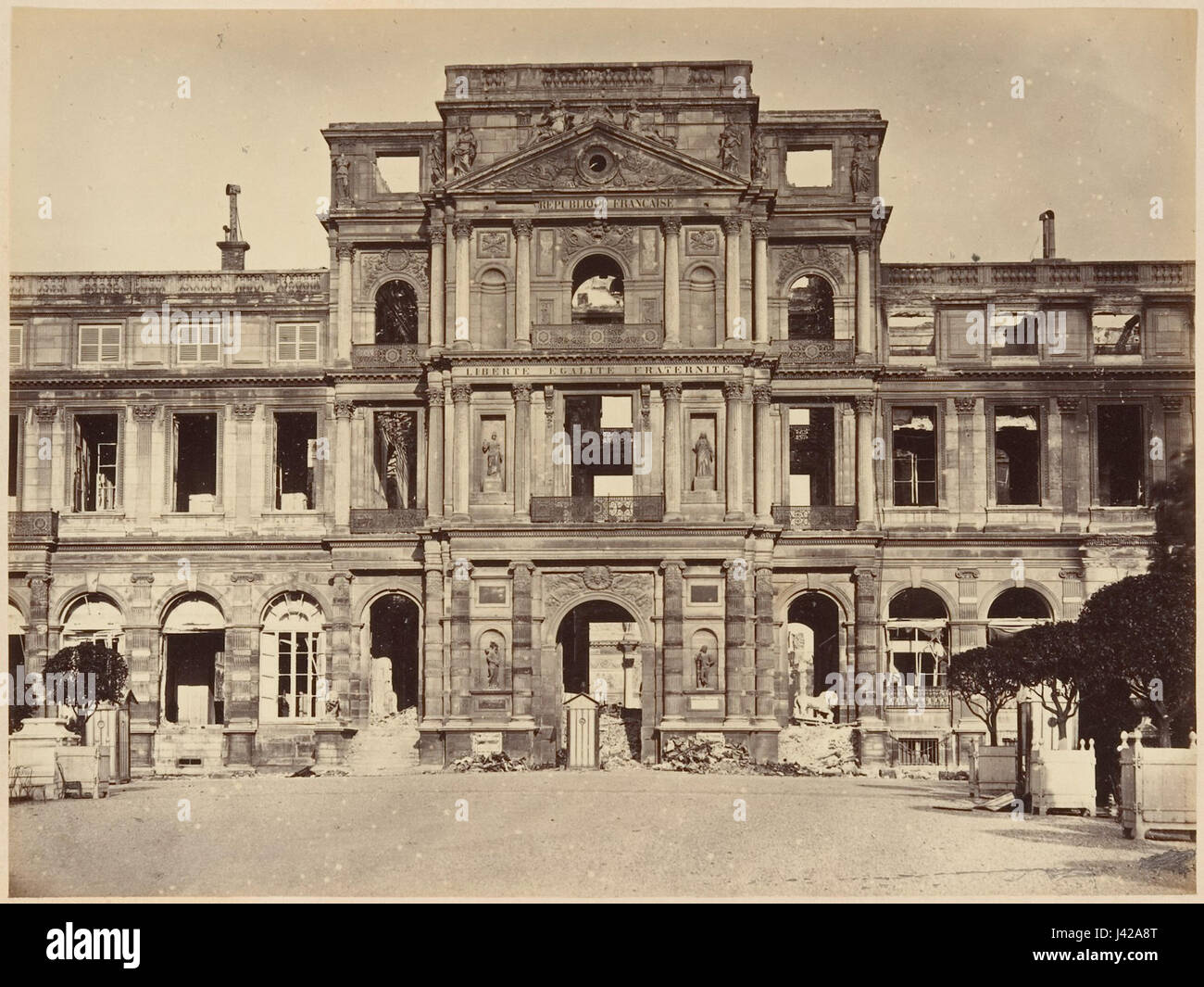 Les Ruines de Paris et de ses Environs 1870 1871, Cent Fotografien, Premier Volumen. DP161584 Stockfoto