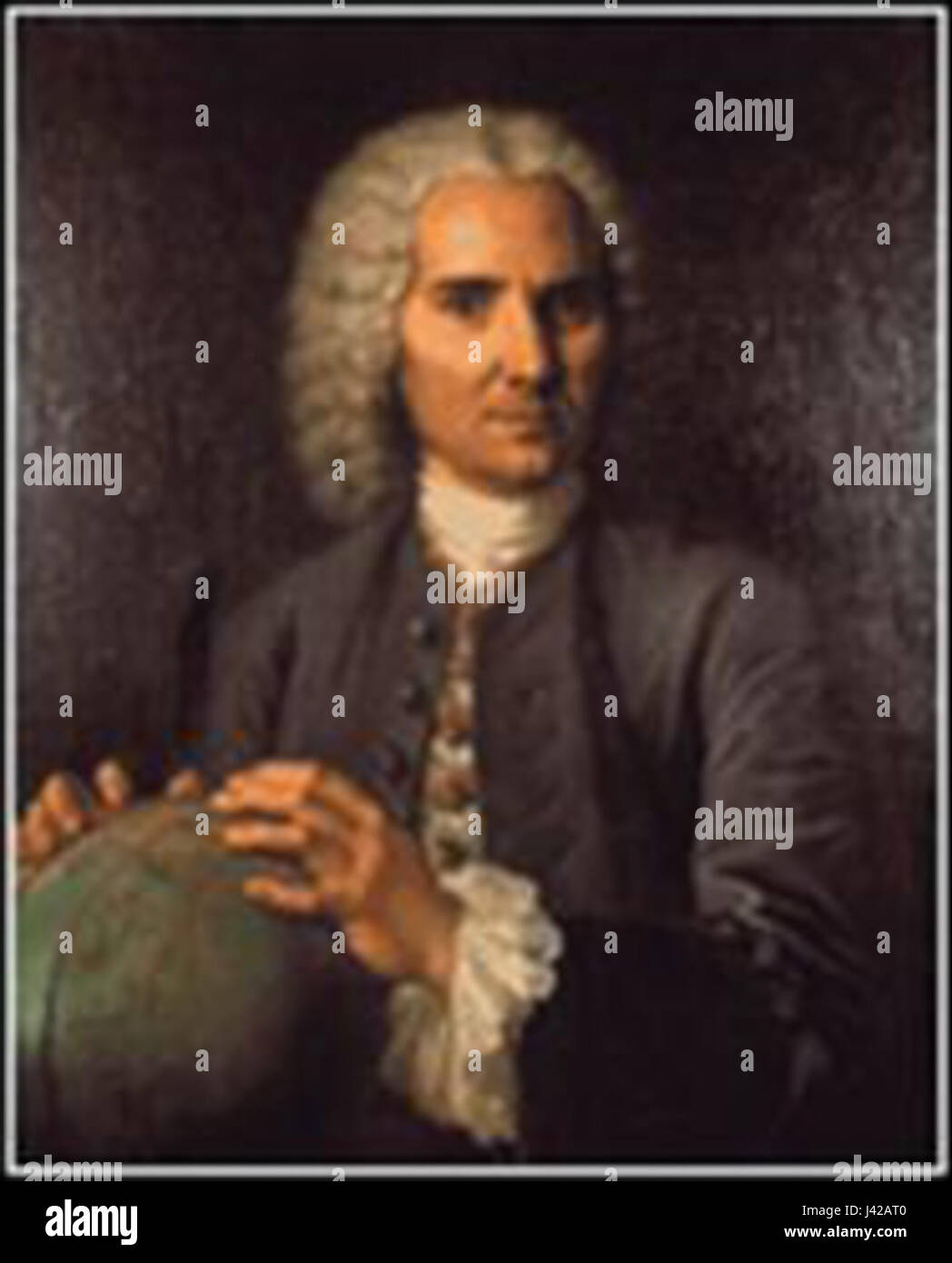 Louis Godin war ein französischer Astronom und Mathematiker, der für seine Arbeit bei der Messung des Meridianbogens und seine Beiträge zur Erforschung der Form des Earthâ bekannt war. Er war Teil der französischen Expedition nach Peru im 18. Jahrhundert. Stockfoto