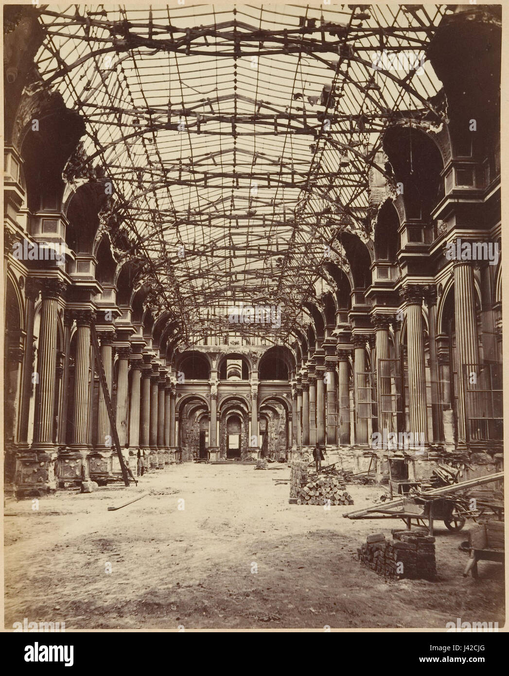 Les Ruines de Paris et de ses Environs 1870 1871, Cent Fotografien, Premier Volumen. DP161579 Stockfoto