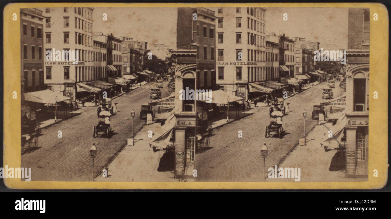 Nachschlagen von Broadway, aus der Ecke des Astor Place von E. & h.t. Anthony (Firm) Stockfoto