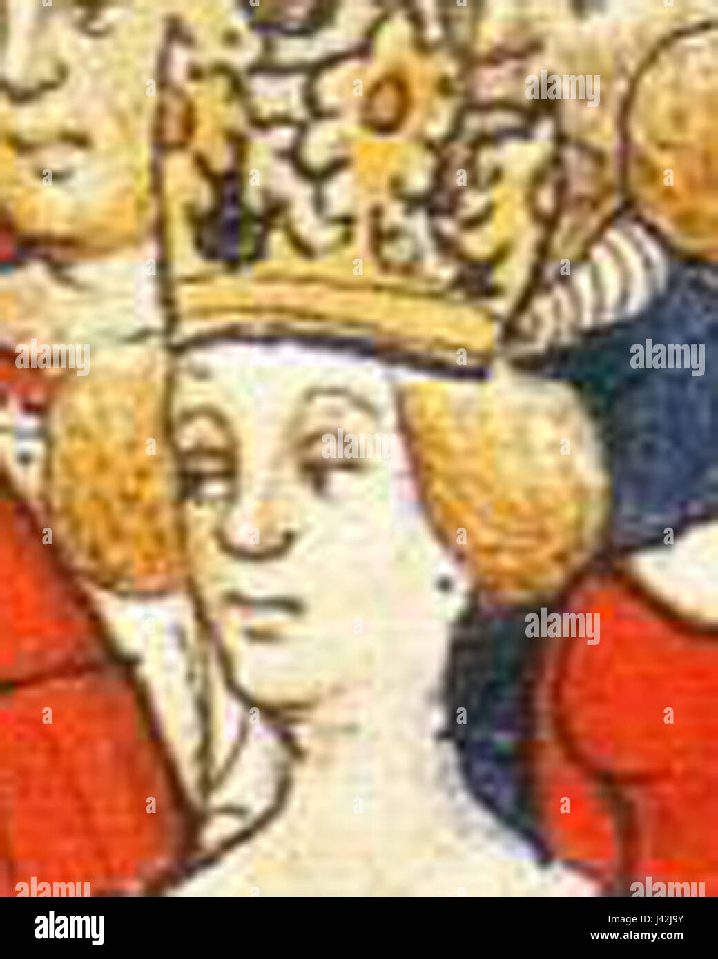 Maria von Brabant war eine königliche Gemahlin des Königreichs Frankreich aus dem 13. Jahrhundert, verheiratet mit König Philipp III. Ihr Leben war geprägt von ihrer Rolle im französischen Königshaus und ihrem Engagement in der königlichen Politik. Stockfoto