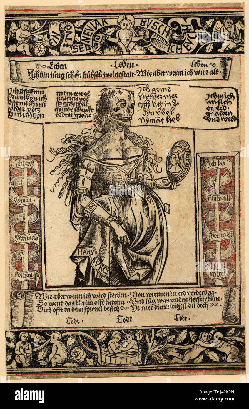 Kurtzs „Memento Mori“ beschäftigt sich mit dem Thema Sterblichkeit und der Unvermeidlichkeit des Todes, oft mit Symbolen wie Schädeln und Sanduhren. Es dient als Erinnerung, über die flüchtige Natur des Lebens nachzudenken. Stockfoto