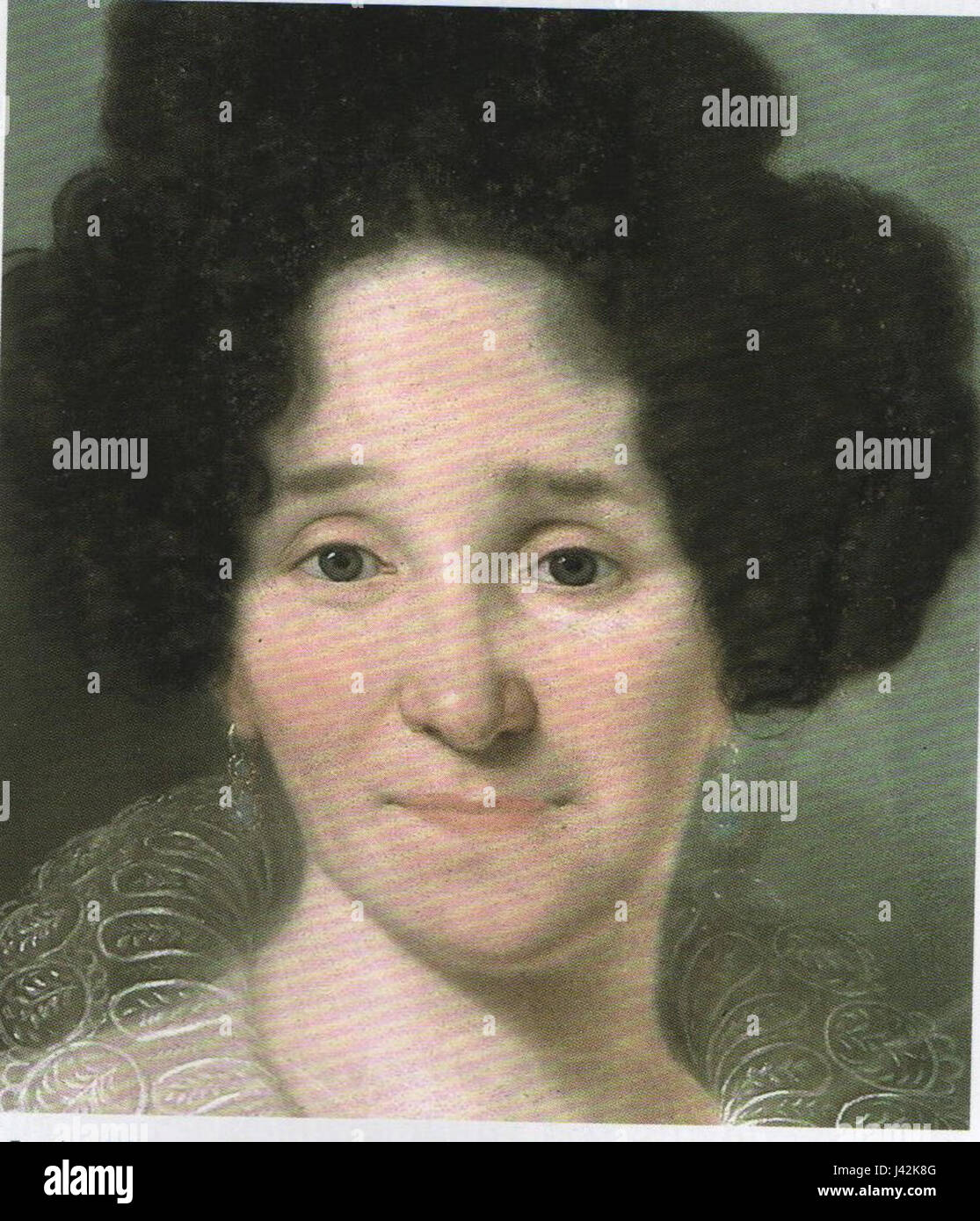 Pastellporträt von Maria Theresia von Scheffer-Bernstein, um 1815, von einem unbekannten Künstler. Stockfoto