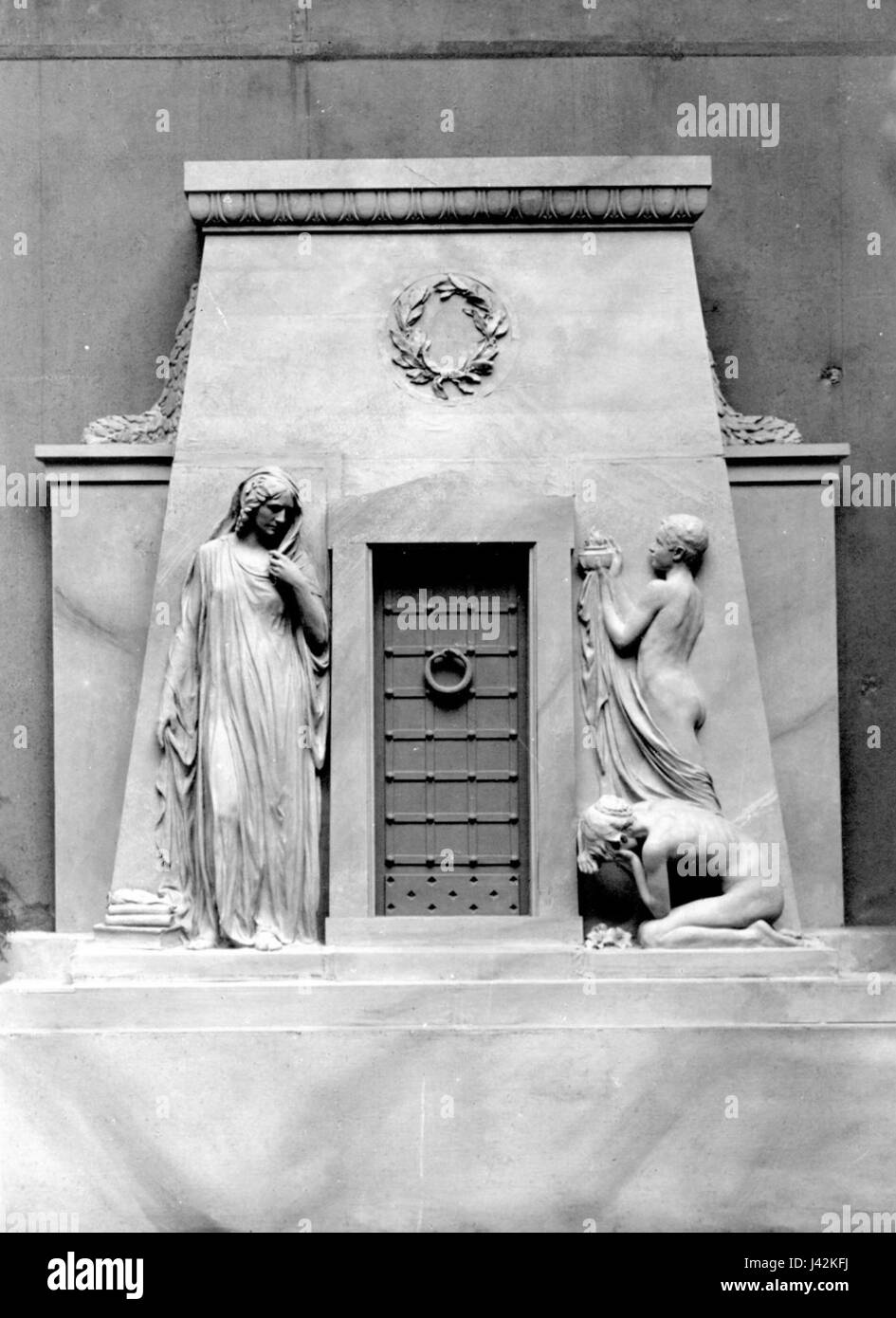 Martin Schauss Grabdenkmal Stockfoto