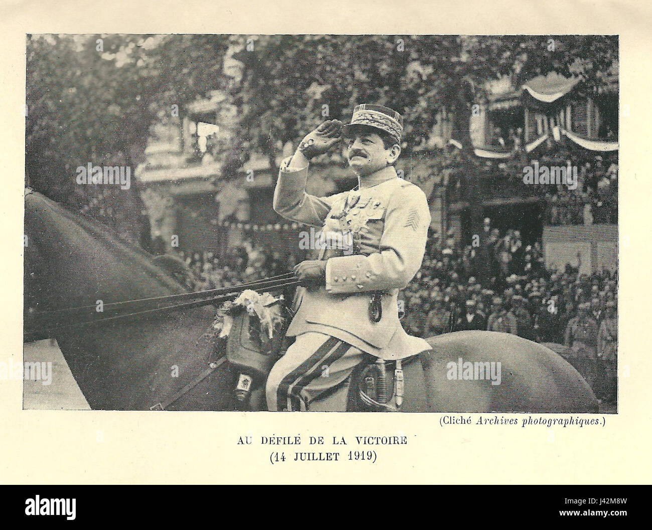 Mangin 14 Juillet 1919 Stockfoto
