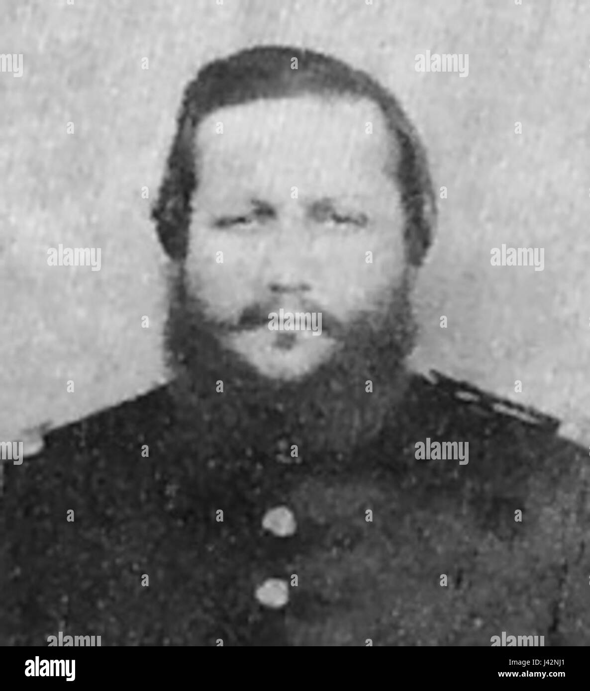 Ein historisches Porträt von Lopez aus dem Jahr 1870, das das Gleichnis dieser Figur im Kontext der Gesellschaft des 19. Jahrhunderts einfängt. Das Porträt spiegelt den künstlerischen Stil der Epoche und den sozialen Status des Themas wider und bietet einen Einblick in die Kulturlandschaft der damaligen Zeit. Stockfoto