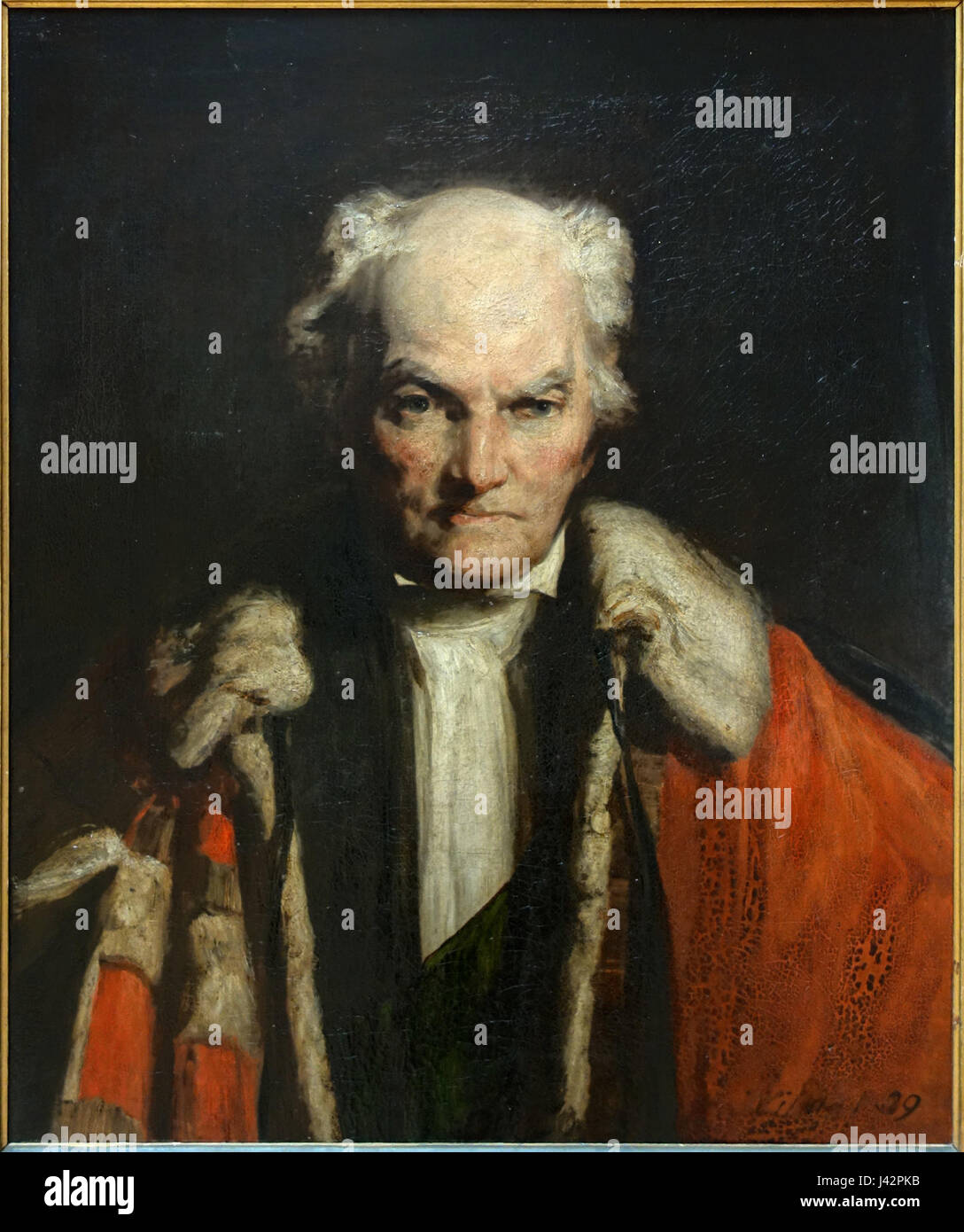 Das Gemälde PdBA von Thomas Wilkie in Lille ist bekannt für seinen unverwechselbaren künstlerischen Stil und trägt zum Verständnis der europäischen Kunstbewegungen des 19. Jahrhunderts bei. Stockfoto