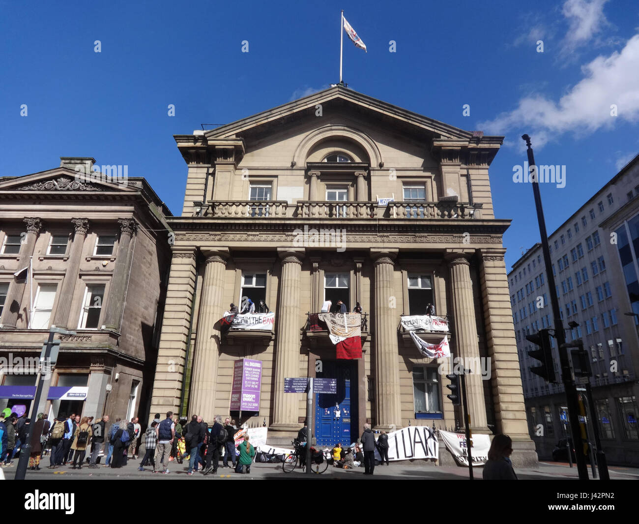 Liebe Aktivisten BoE Besetzung, Liverpool 29. April 2015 (16) Stockfoto