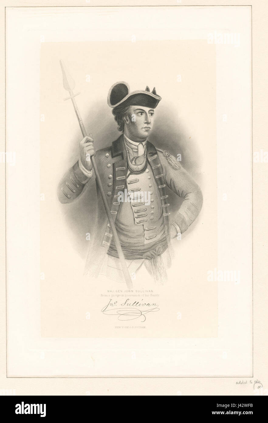 Generalmajor John Sullivan (NYPL b12349141 421775) Stockfoto