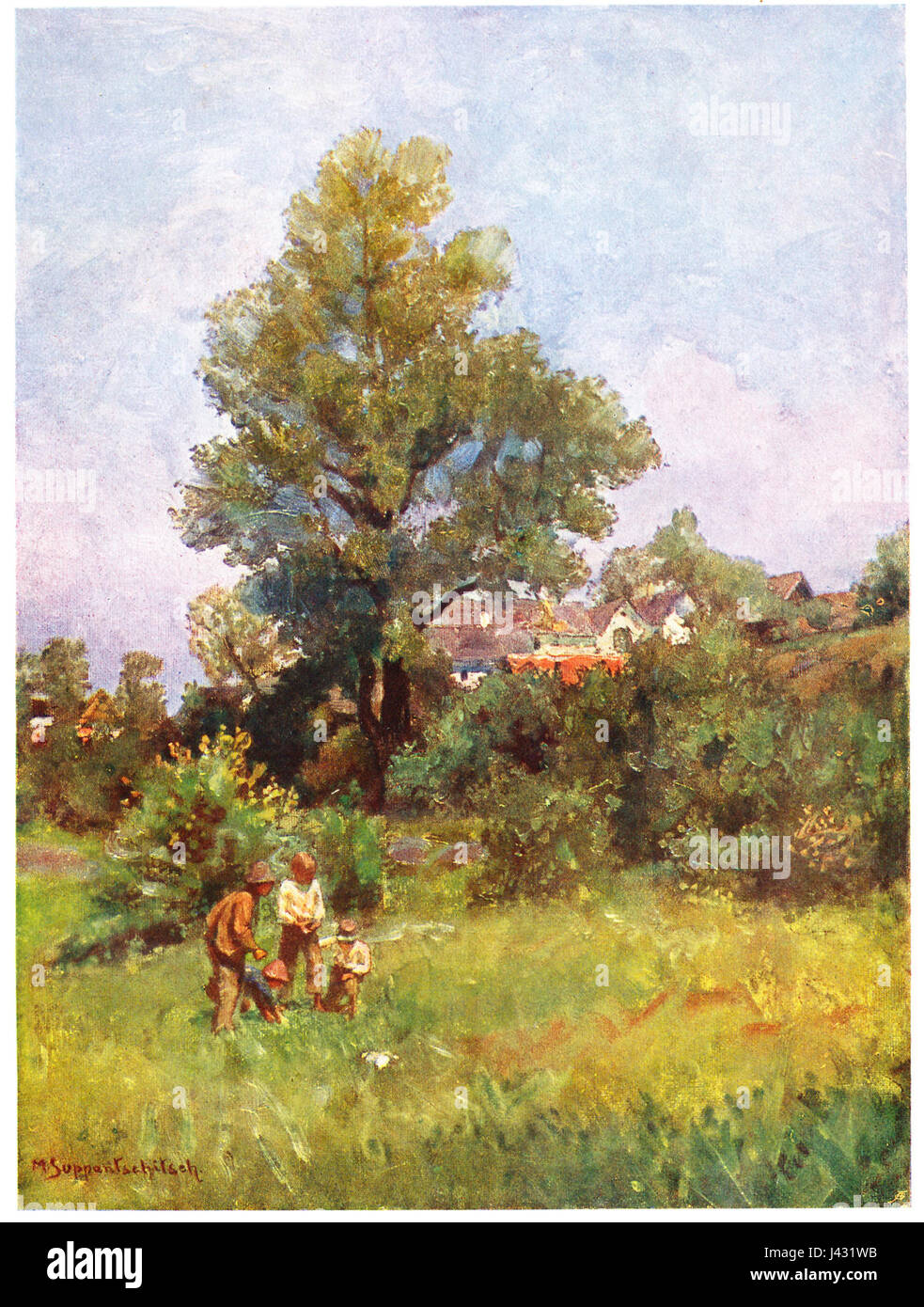 Maximilian Suppantschitsch Sommer Im Waldviertel 1924 dgE Stockfoto