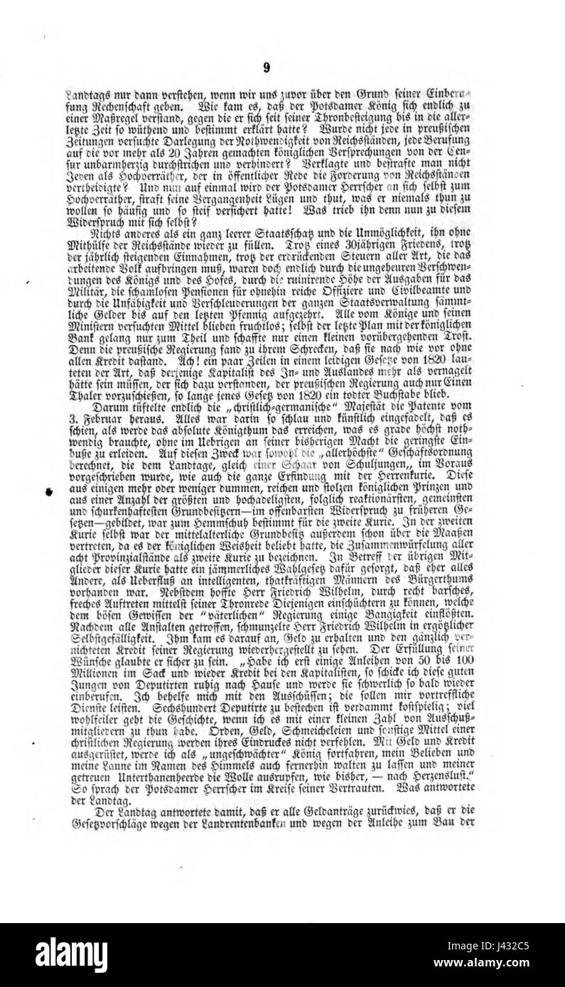Dies bezieht sich auf eine 1847 erschienene Ausgabe des „Communist Journal“, einer Publikation, die sich mit kommunistischer Ideologie und Geschichte befasst. Das Dokument repräsentiert frühes sozialistisches Denken und seine Verbreitung in Europa. Stockfoto