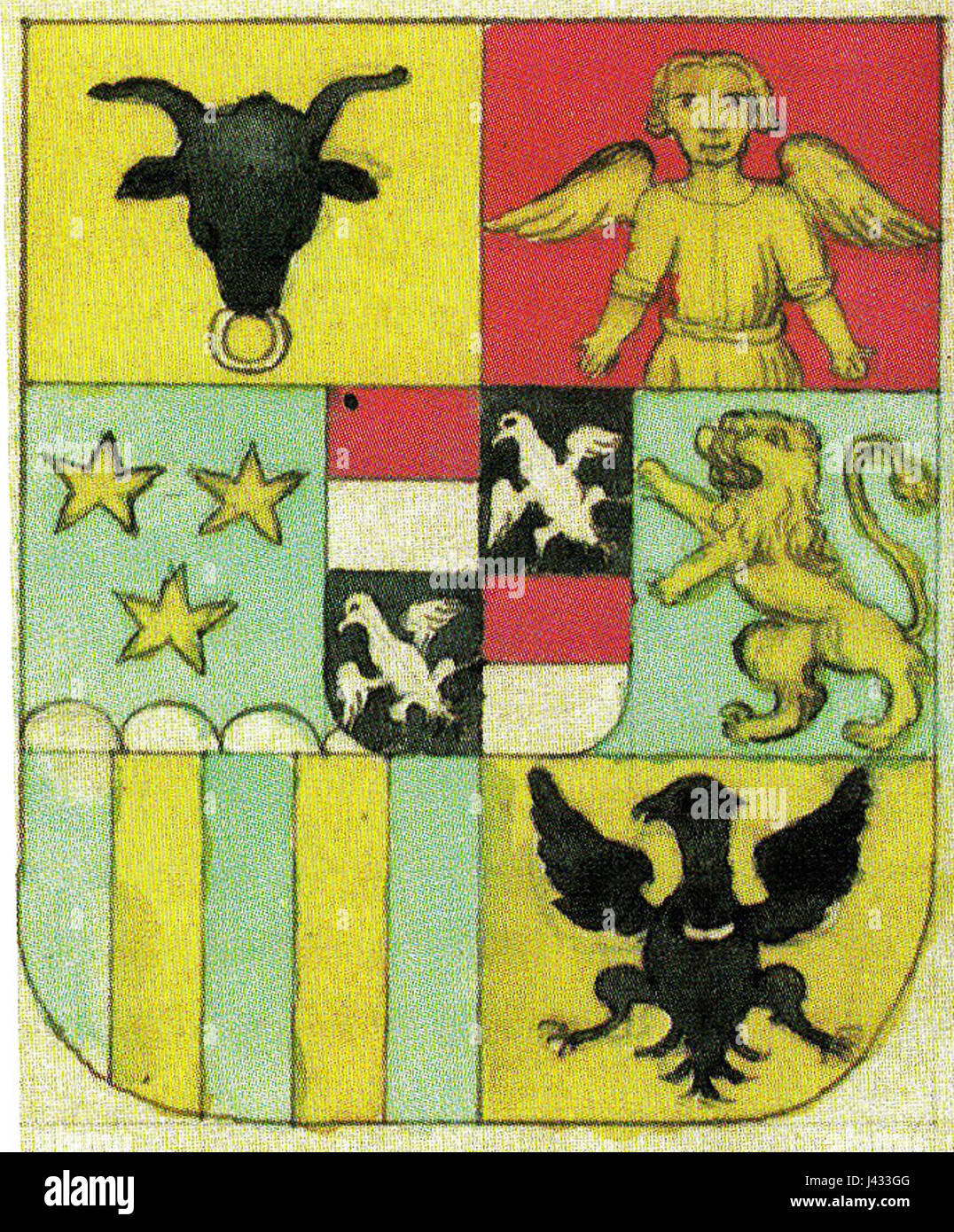 Die Familie Lobkowicz ist eine prominente europäische Adelsfamilie mit einer reichen Geschichte, insbesondere in Böhmen. Die Sammlung des Lobkowicz familyâ ist bekannt für ihre Mäzenatentätigkeit und umfasst historische Kunst- und Kulturgegenstände, die ihr aristokratisches Erbe widerspiegeln. Stockfoto