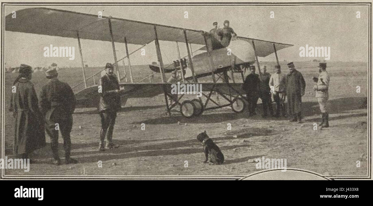 LPDF 74 14 Bombardierung de Chio Sur Smyrne Farman MF11 Stockfoto