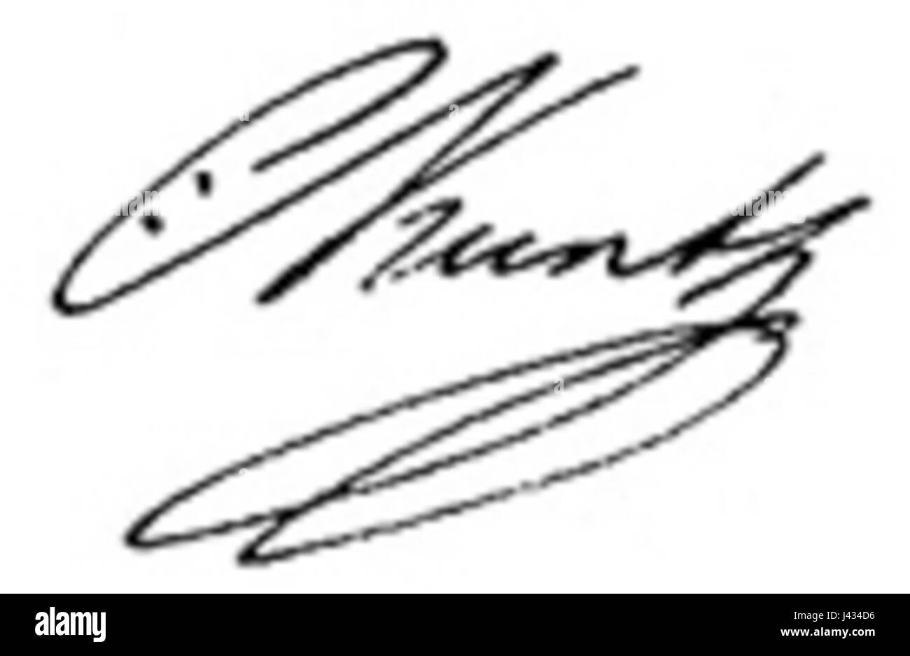 Kunth Zeichen Stockfoto