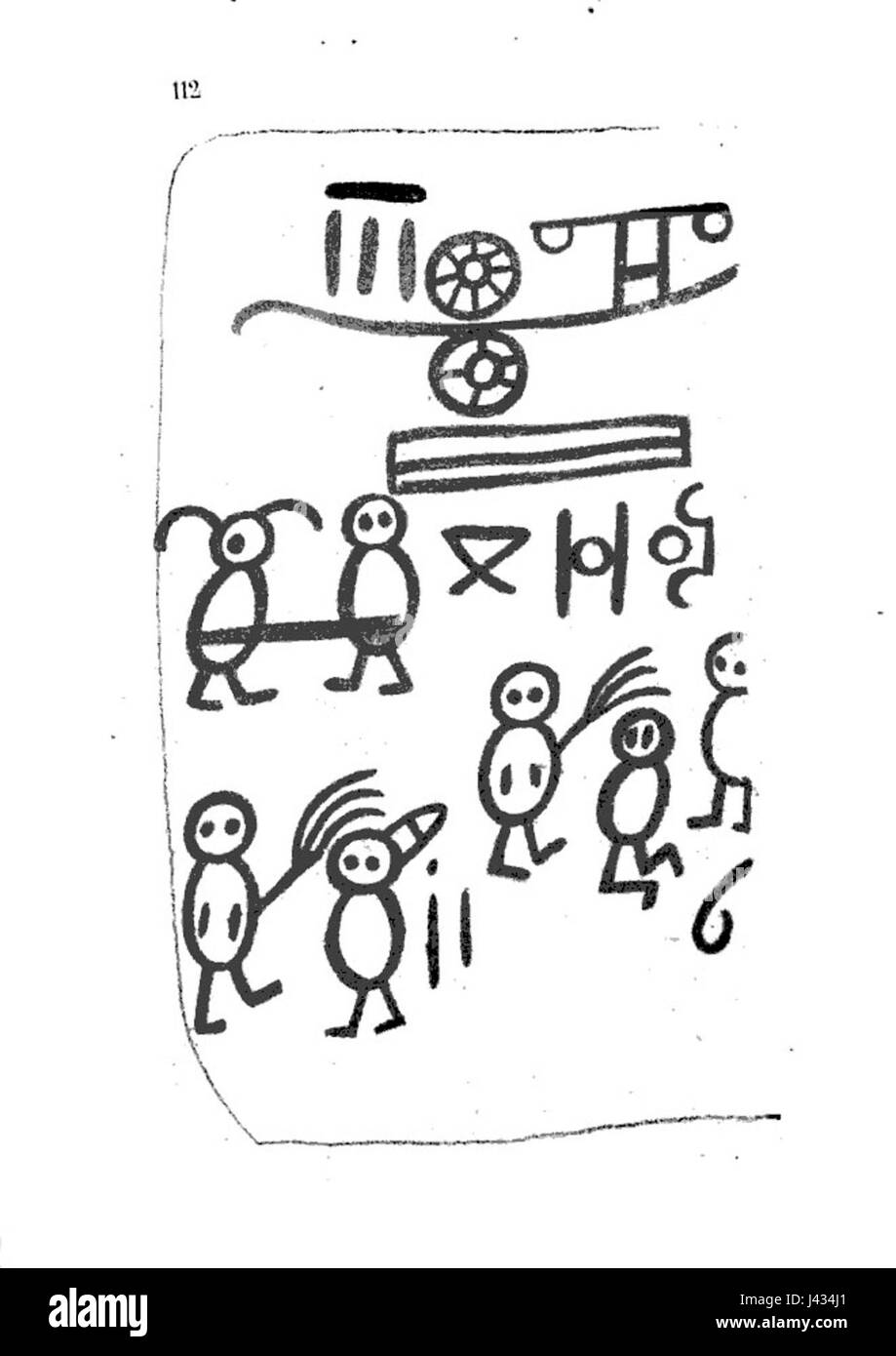 Livre des Sauvages p112 Stockfoto