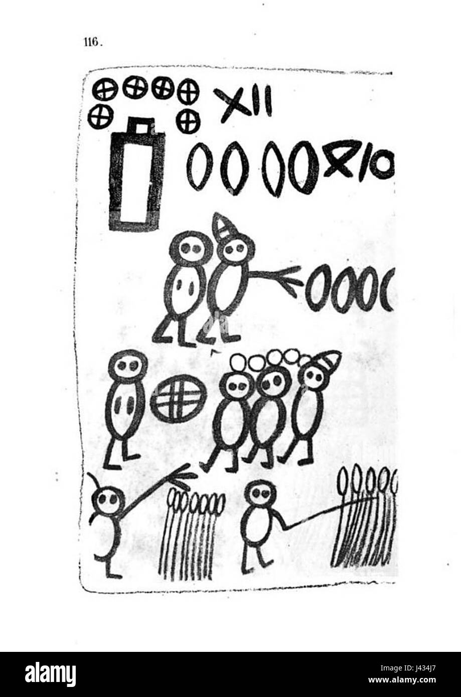 Livre des Sauvages p116 Stockfoto