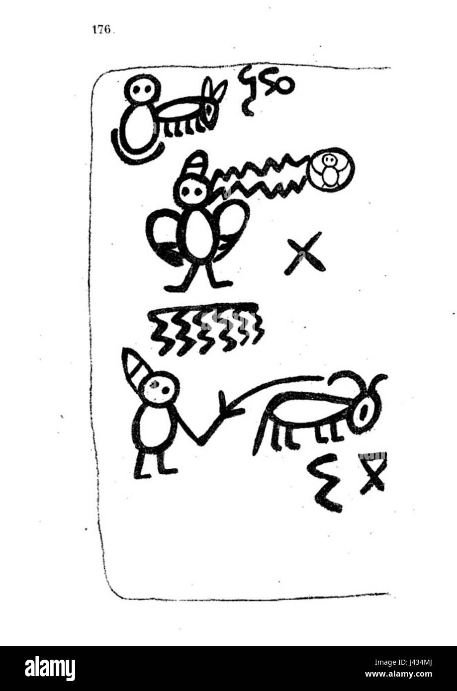 Livre des Sauvages p176 Stockfoto