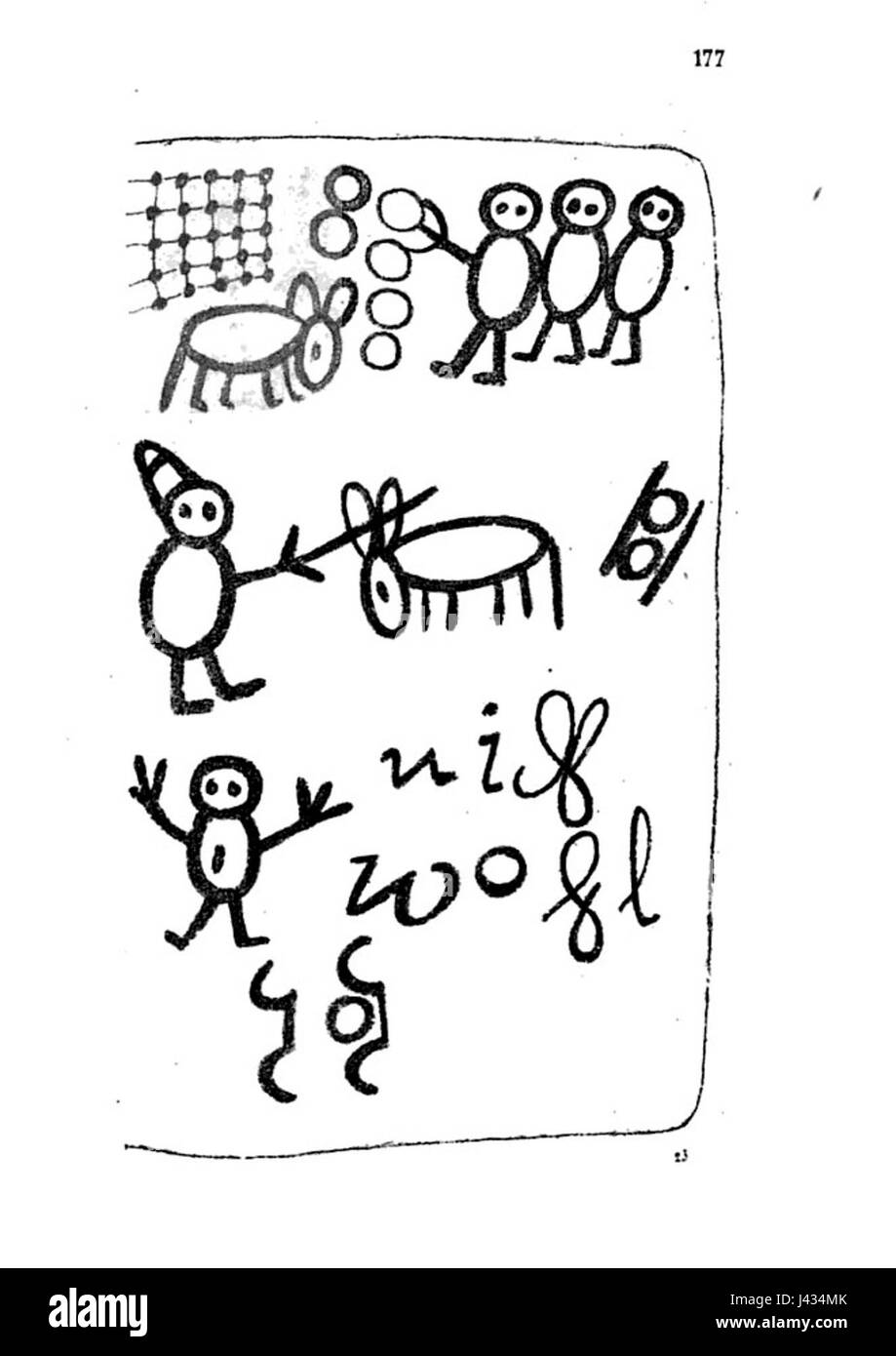 Livre des Sauvages p177 Stockfoto