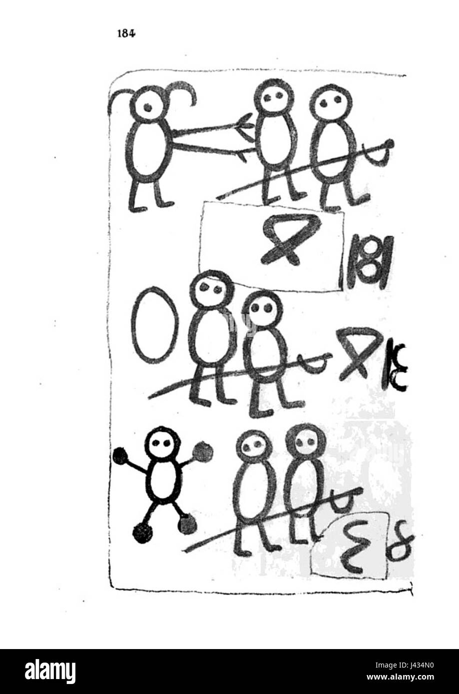 Livre des Sauvages p184 Stockfoto