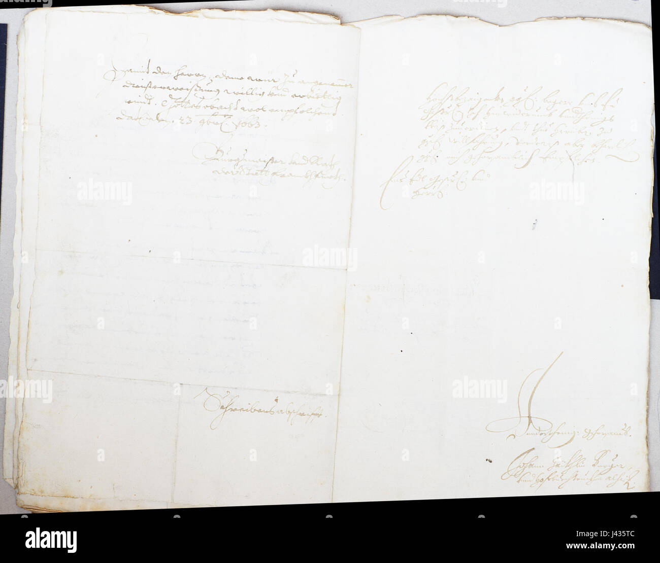 Ein Archivdokument aus dem Lüneburger Stadtarchiv, eine historische Aufzeichnung, gekennzeichnet als g3c akte 116. Sie dient als Teil der im Archiv geführten Lokalgeschichte. Stockfoto