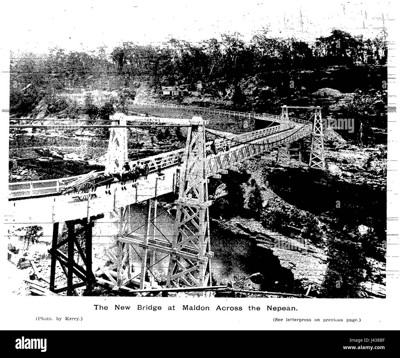 Maldon Brücke 1903 Stockfoto