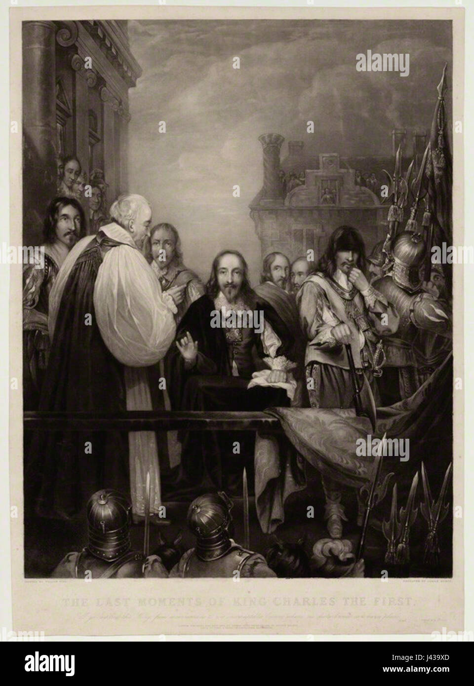 Letzte Momente des Königs Karl Stockfoto