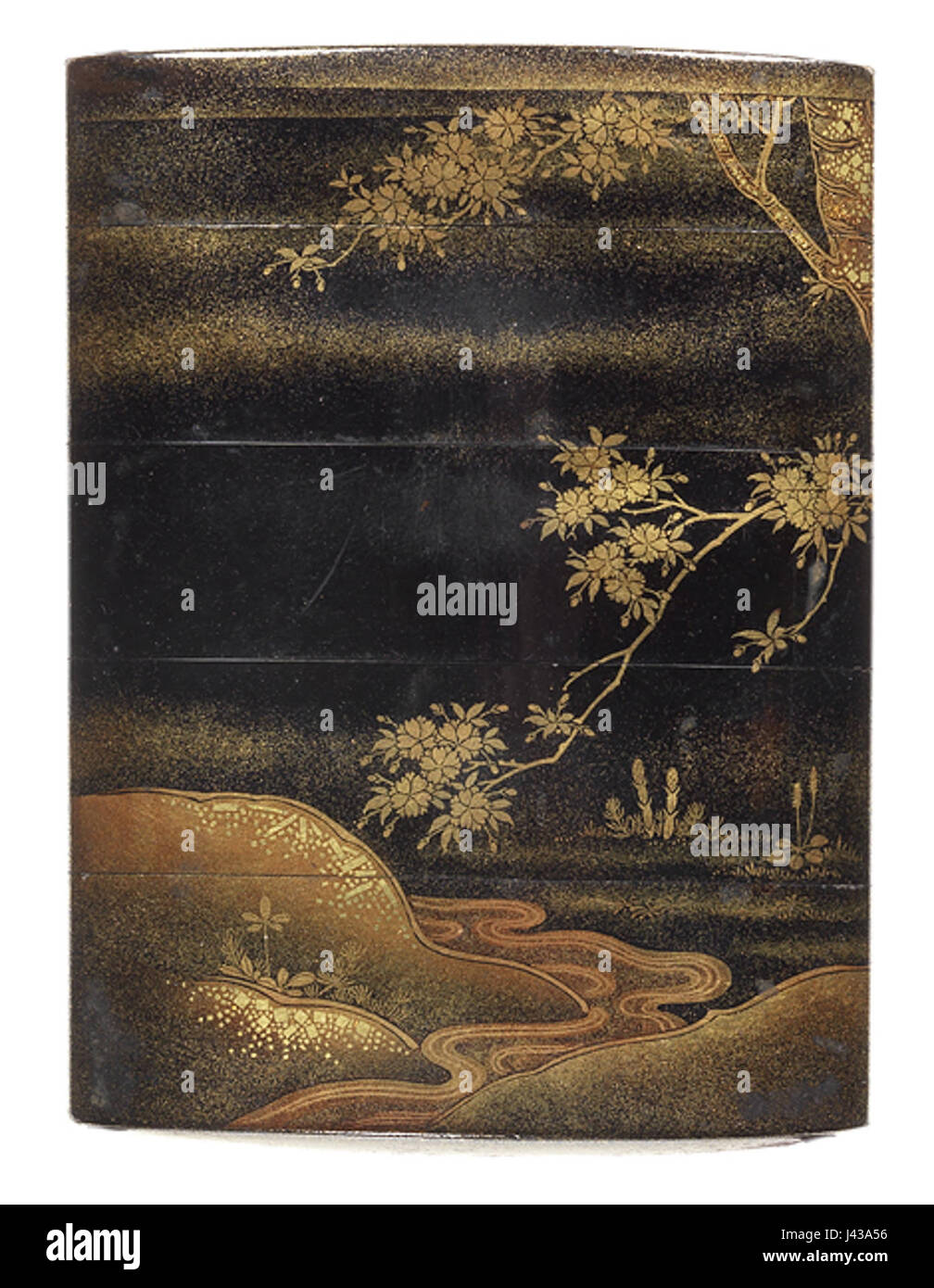 Lack-vier Fall Inro 2 Stockfoto