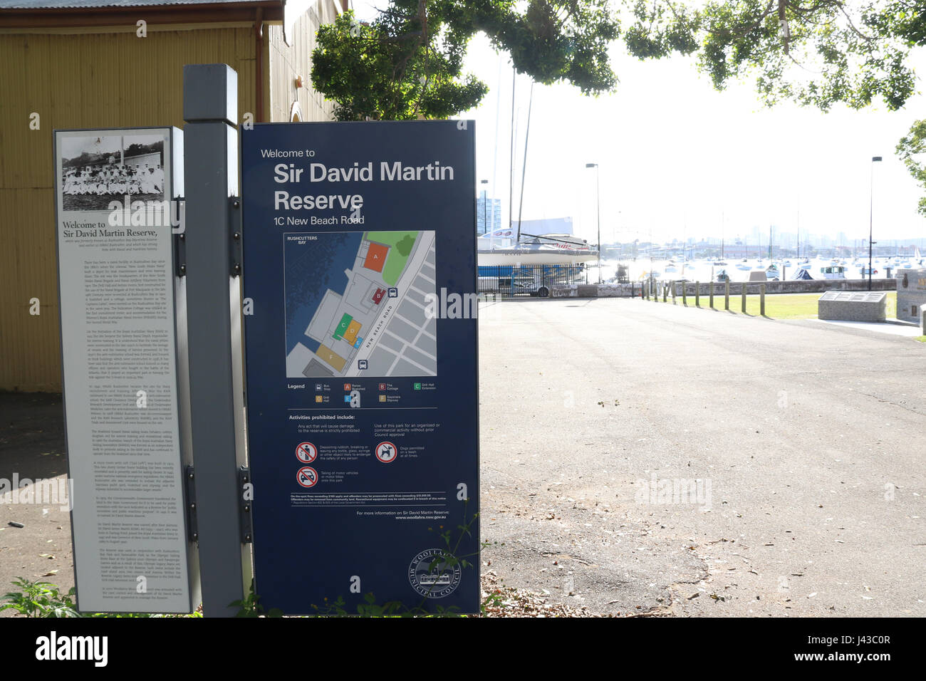 Sir David Martin Reserve, 1C neue Beach Rd, Darling Point NSW 2027 Stockfoto