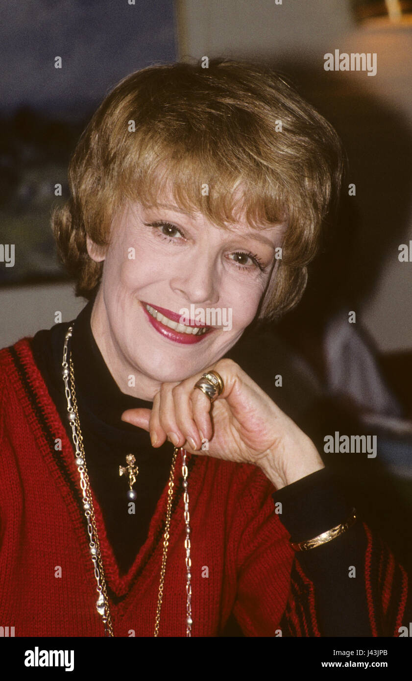 SIGNE HASSO schwedische Schauspielerin 1988 Stockfoto