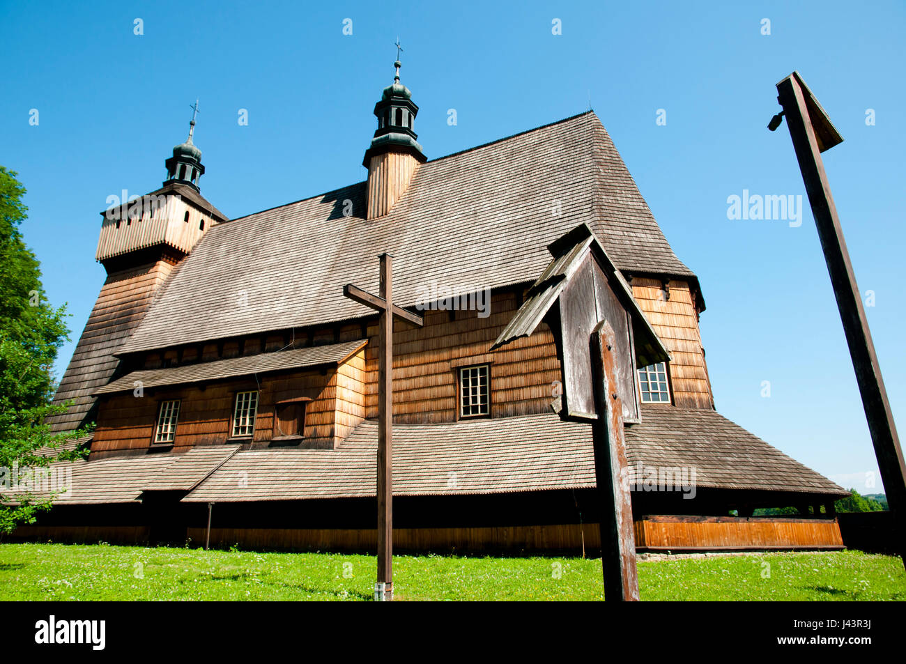 Himmelfahrt der Heiligen Maria Kirche - Haczow - Polen Stockfoto