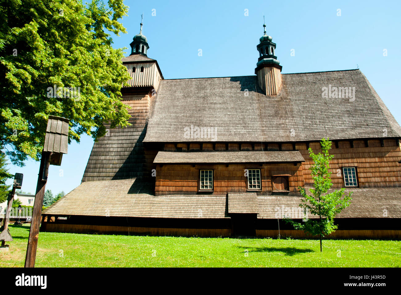 Himmelfahrt der Heiligen Maria Kirche - Haczow - Polen Stockfoto