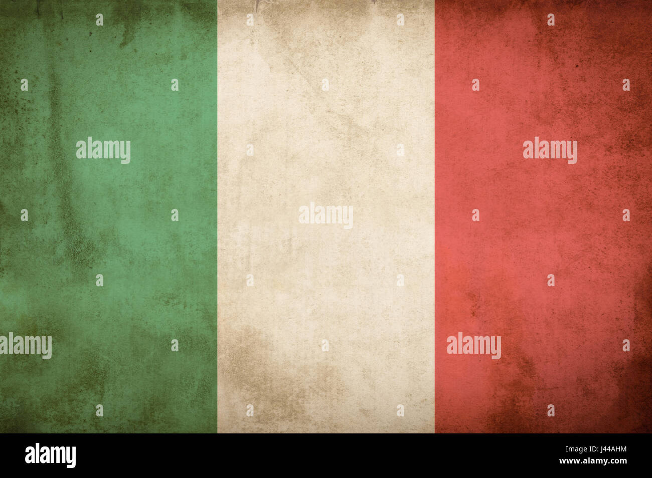 Alten Grunge-Flagge von Italien Stockfoto