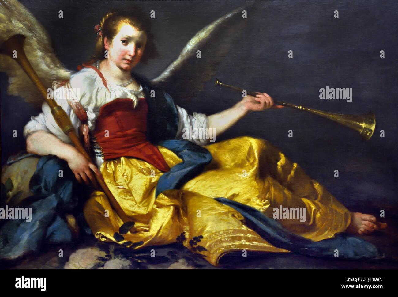 Eine Personifikation des Fame 1635 Bernardo Strozzi 1581-1644 Italien Italienisch Stockfoto