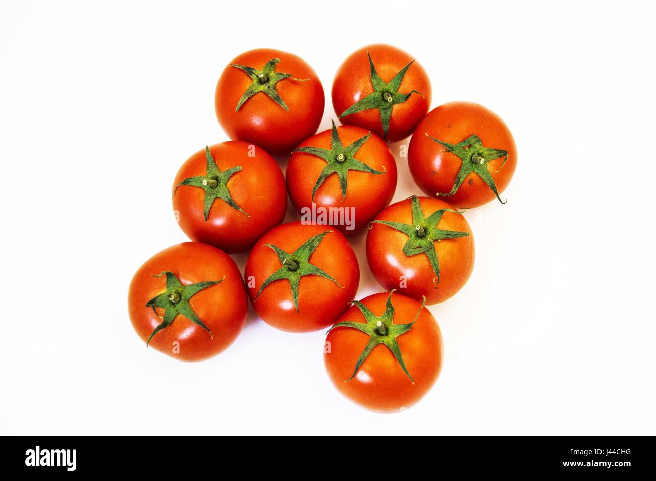 Natürliche Tomaten, Paprika und Auberginen, Gemüse Gemälde in unterschiedlichen Konzepten, intestinale Tomaten Stockfoto