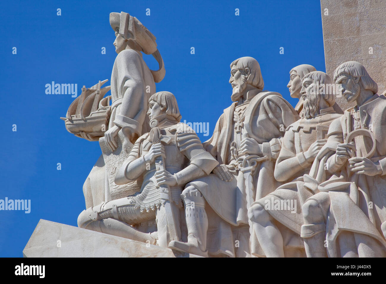 Portugal, Estredmadura, Lissabon, Belem, Denkmal der Entdeckungen Baujahr 1960 zum 500. Todestag von Heinrich Gedenken an die Naviga Stockfoto