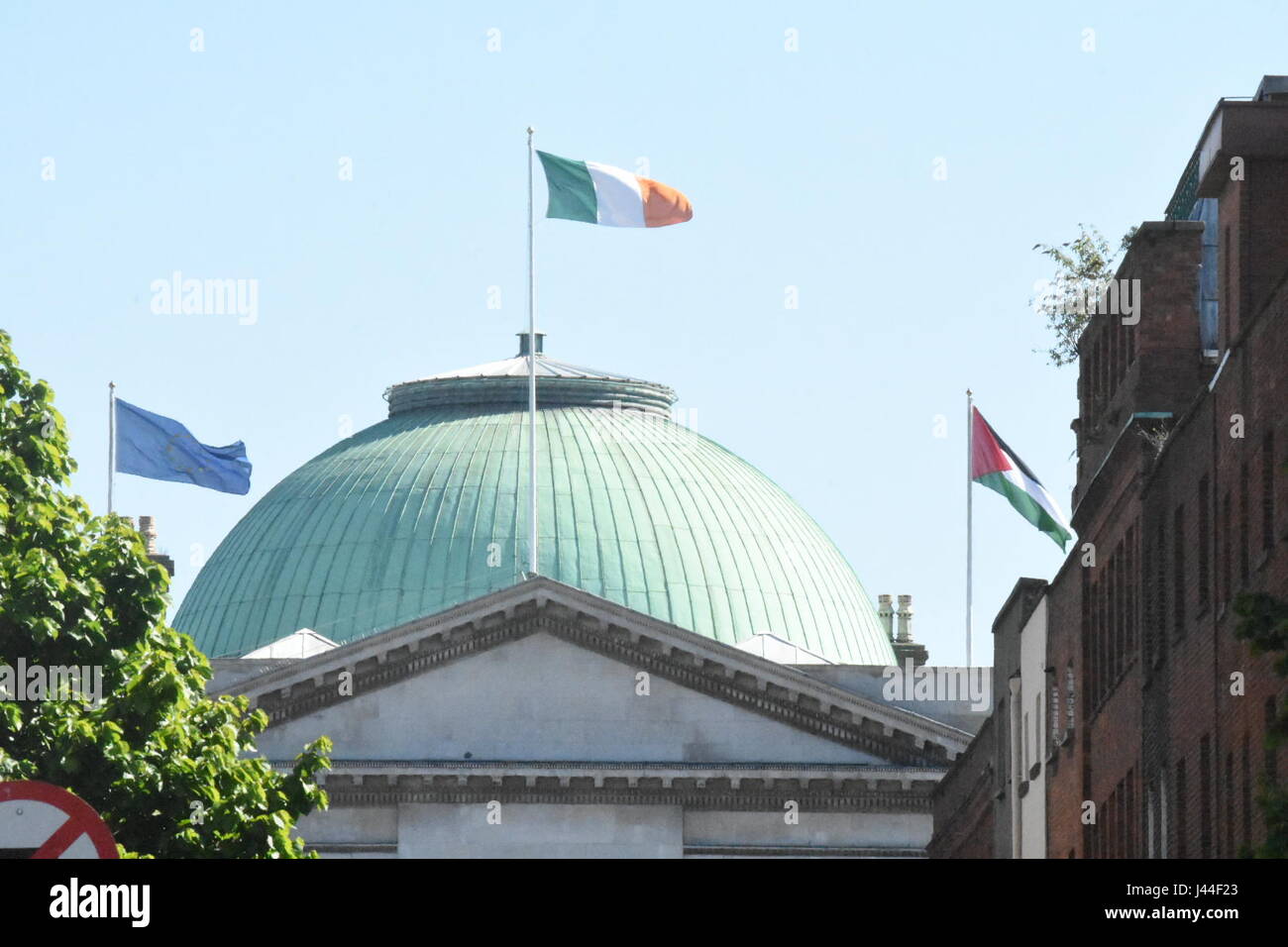 Die Bewegung wurde vorgelegt von Stadtrat John Lyons, Menschen vor dem Profit, er sagte, dass der Umzug wird eine "kleine Geste der Solidarität von den gewählten Vertretern der Stadt Dublin mit einem Menschen kämpfen für die Freiheit, Selbstbestimmung und würde angesichts der abscheulichsten israelische Besatzung und Apartheid System." (Foto: John Rooney/Pacific Press) Stockfoto