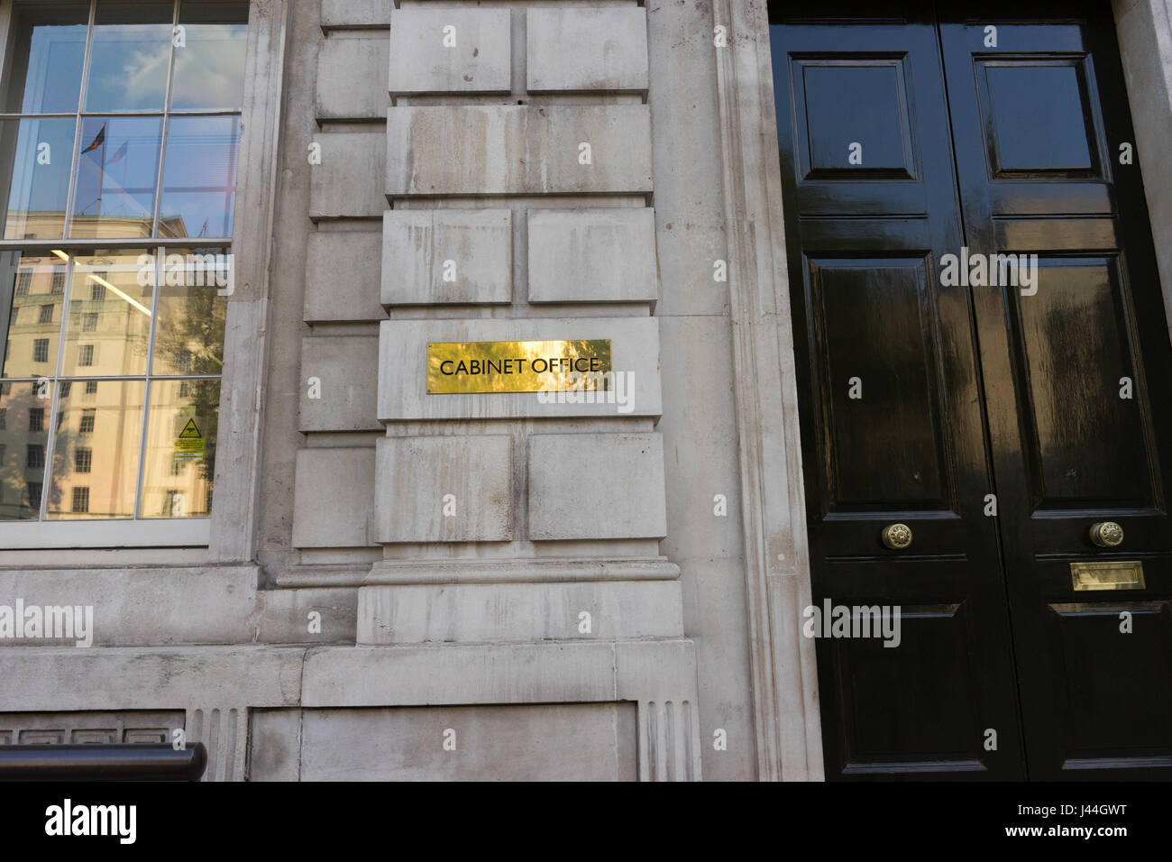 Außenansichten der Regierung Cabinet Office Gebäude in Whitehall London während des Tages. Stockfoto Außenansichten der Regierung Cabinet Office Gebäude in Whitehall London während des Tages. Stockfoto