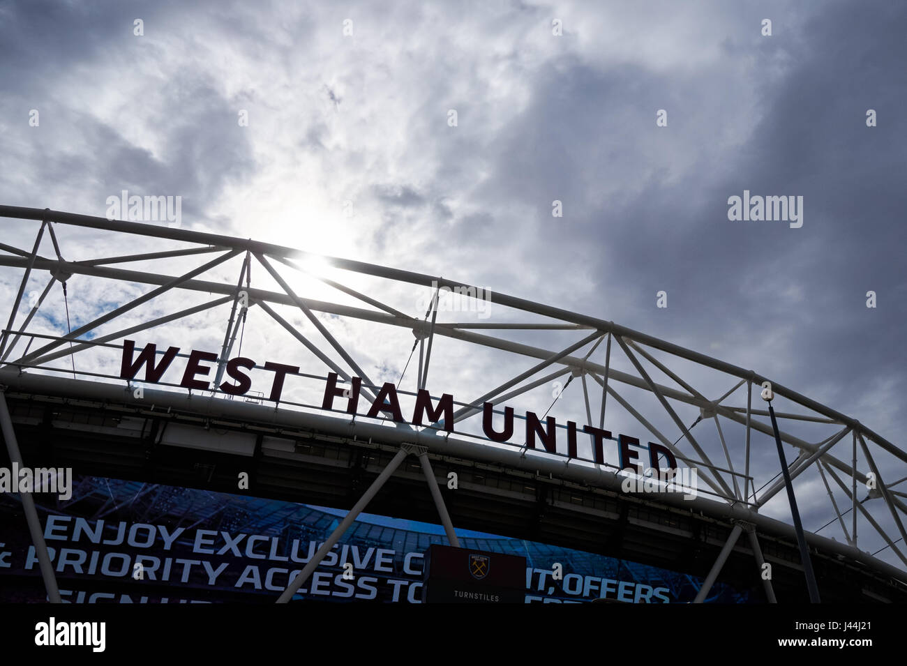 West Ham London Stadium im Queen Elizabeth Olympic Park, London England UK Stockfoto