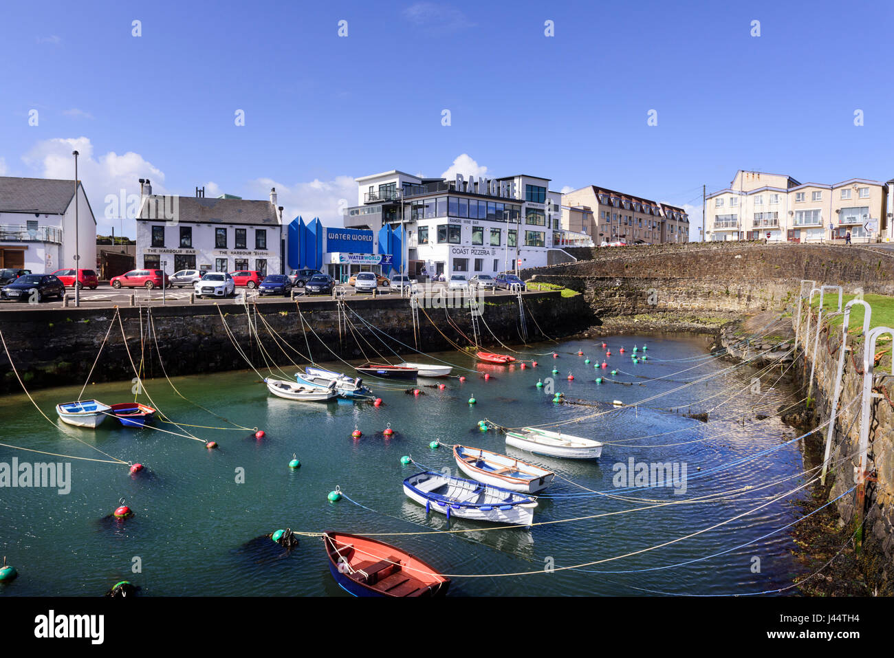 Portrush Hafen an der Antrim Coast Nortnern Irland Stockfoto