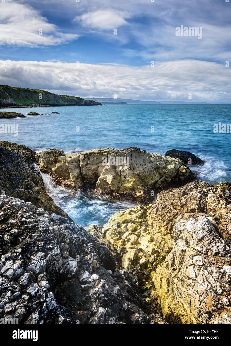 Antrim Küste Nordirlands Stockfoto