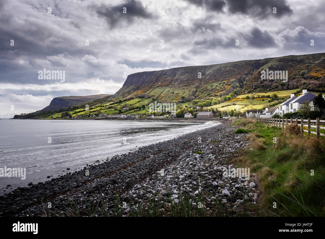 Glenarm, County Antrim Küste Stockfoto