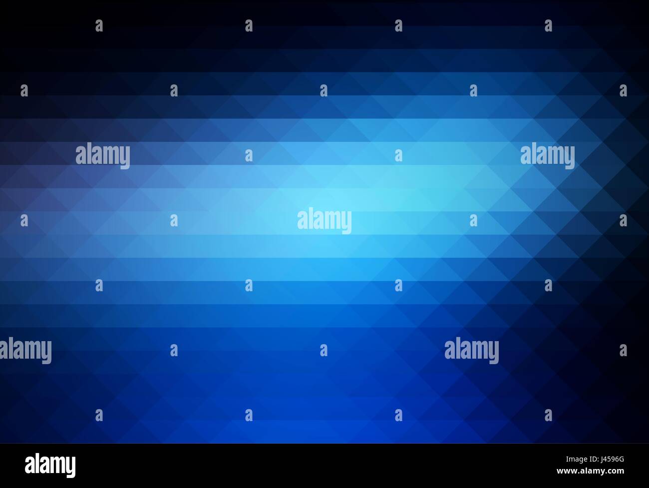 Tiefe und blass blauen abstrakten geometrischen Hintergrund mit Reihen von Dreiecken Stock Vektor