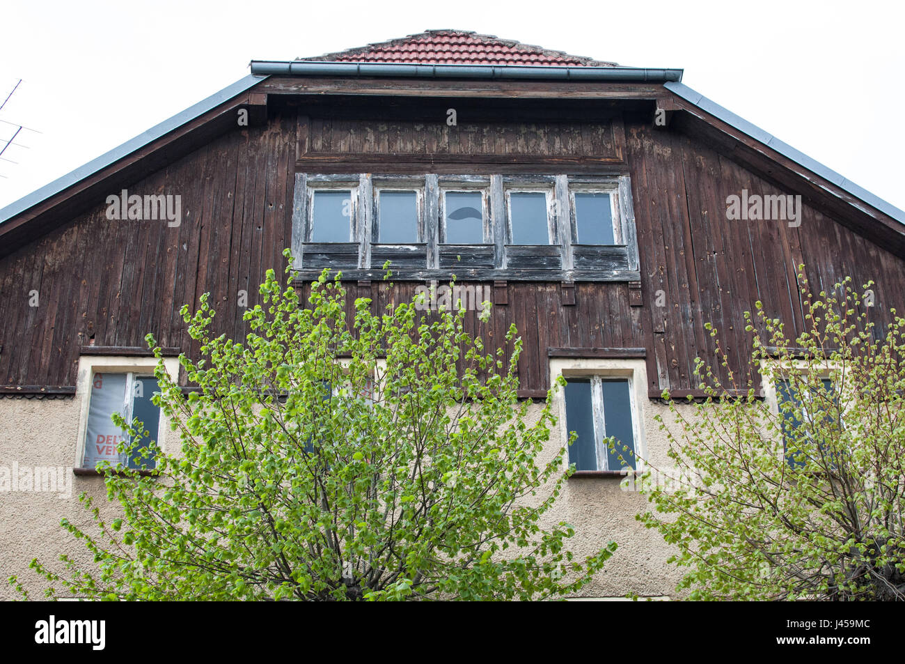 Umgebung der berühmten schermützelsee Brecht-Weigel Haus in der Nähe von Bukow, Land Brandenburg, Deutschland Stockfoto