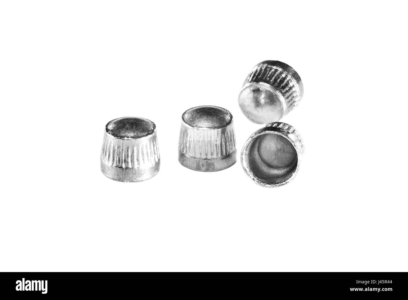 ein Lead pellets für Luftgewehrschießen Stockfoto