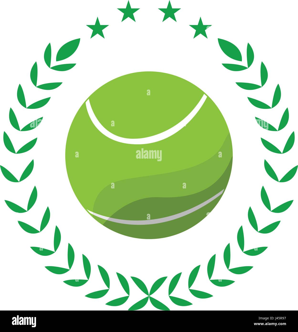 Isolierte Tennis-emblem Stock Vektor