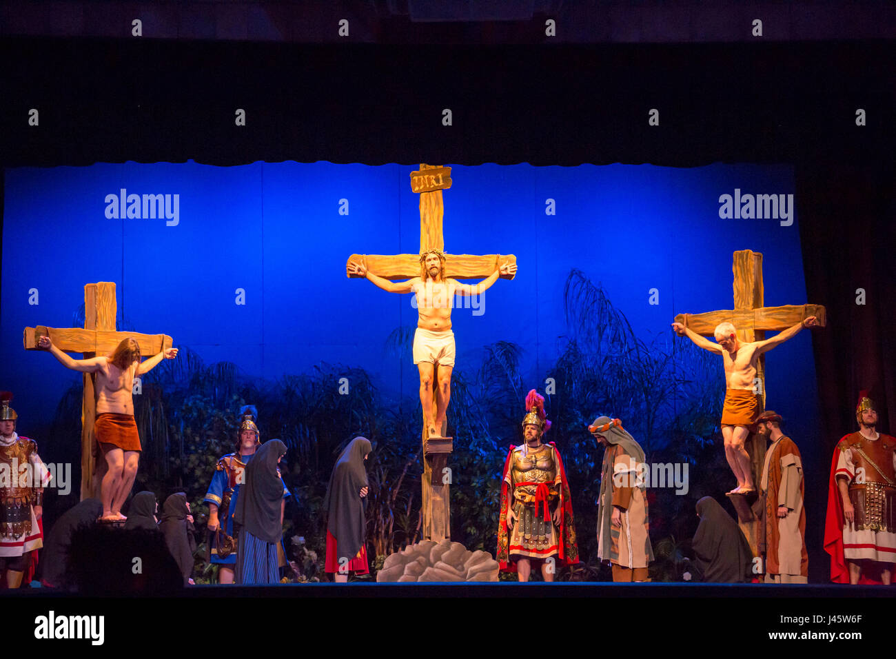 Mesa, Arizona - The Mesa Ostern Pagent, genannt "Jesus der Christus" wird jährlich in den Wochen vor Ostern von der Mormonenkirche vorgestellt. Es verwendet eine Zertifizierungsstelle Stockfoto