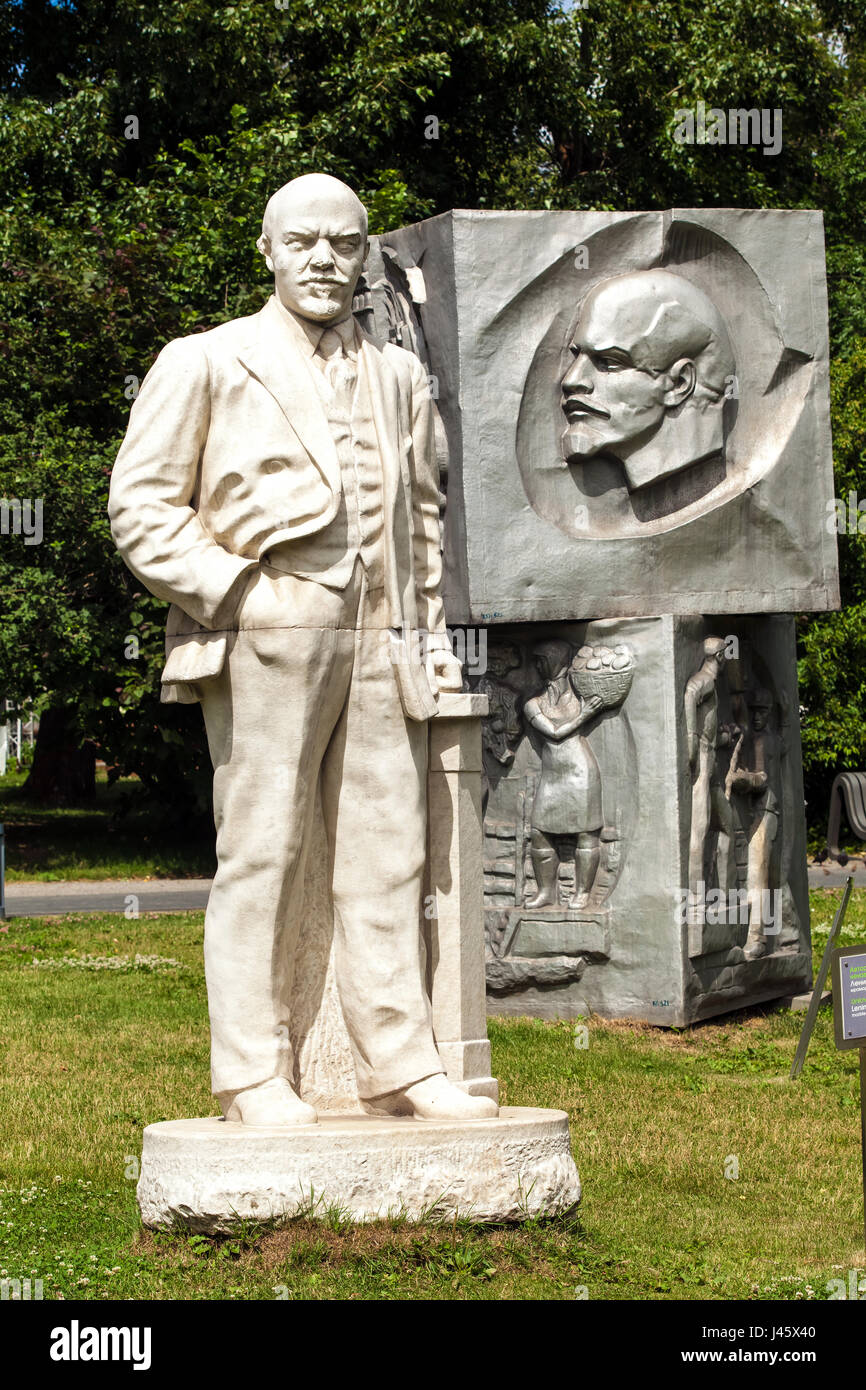 Lenin-Denkmal im Park des Art Museon in Moskau, Russland Stockfoto