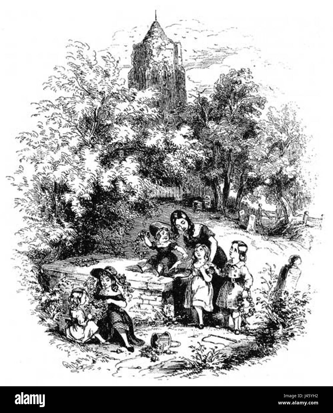 Ein Roman von Charles Dickens, „Nicholas Nickleby“, erzählt die Geschichte eines jungen Mannes, der in Not und Ungerechtigkeit umgeht. Im England des 19. Jahrhunderts spielt es Themen wie Familientreue, Sozialreform und den Kontrast zwischen gut und Böse. Stockfoto