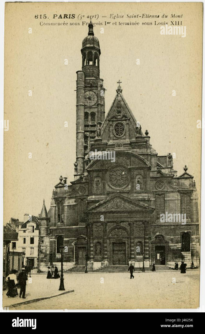 PARIS (5e Arrt) Eglise Saint Etienne du Mont Stockfoto