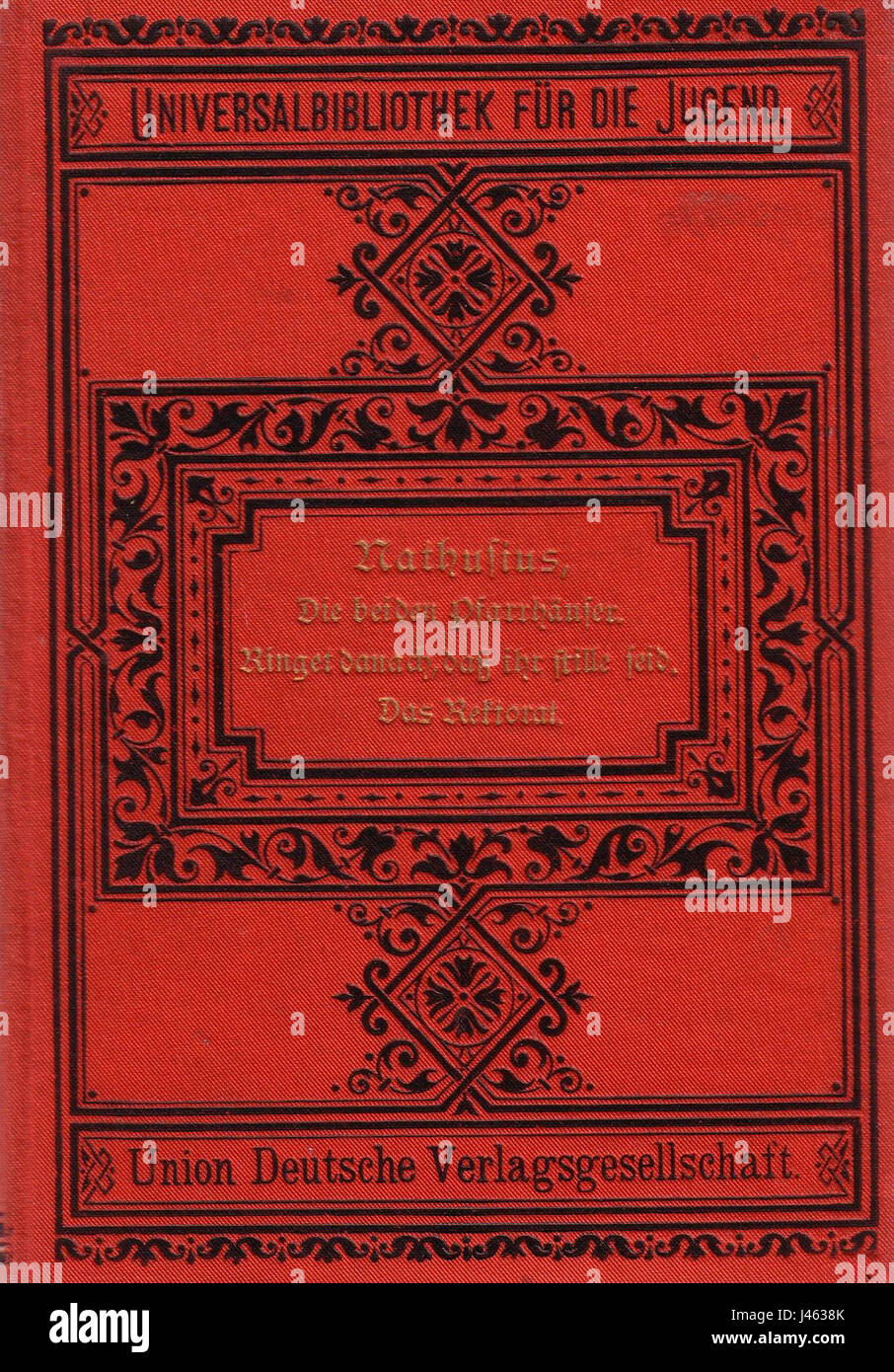 Das Bild „DieBeidPfarr.rot1“ verweist wahrscheinlich auf ein historisches oder künstlerisches Werk aus der MN2010-Sammlung, das bedeutende kulturelle oder architektonische Elemente aus dieser Zeit zeigt. Stockfoto